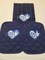 Zeta Phi Beta 4-piece kitchen towel set, sorority, blue and white, embroidery, sisterhood, dove. product 2